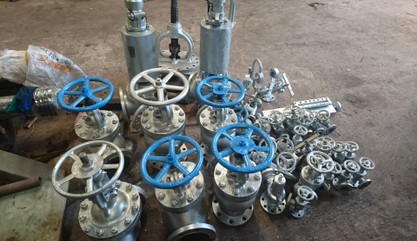 Pekerjaan overhaul valve boiler